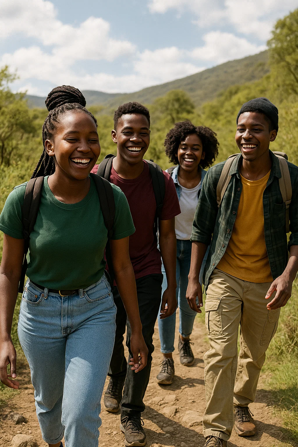 Group rock climbing adventure